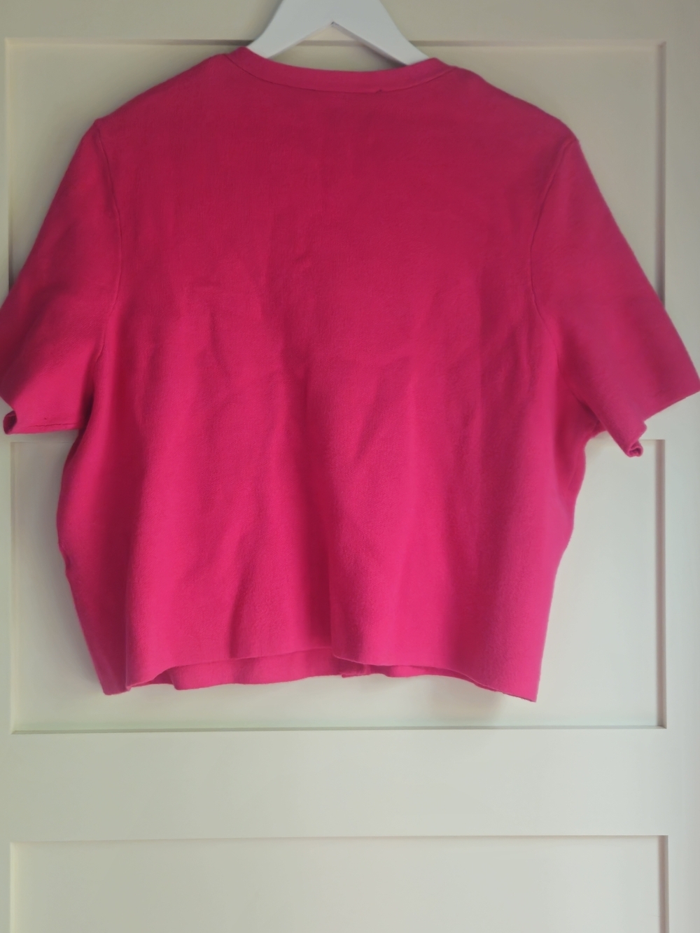Marc New York Pink Short Sleeve Button Cardigan Sz L. - Picture 5 of 5